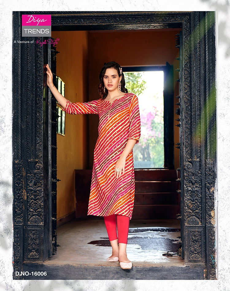 Gardencity Vol 16 By Diya Trends Printed Kurtis Catalog